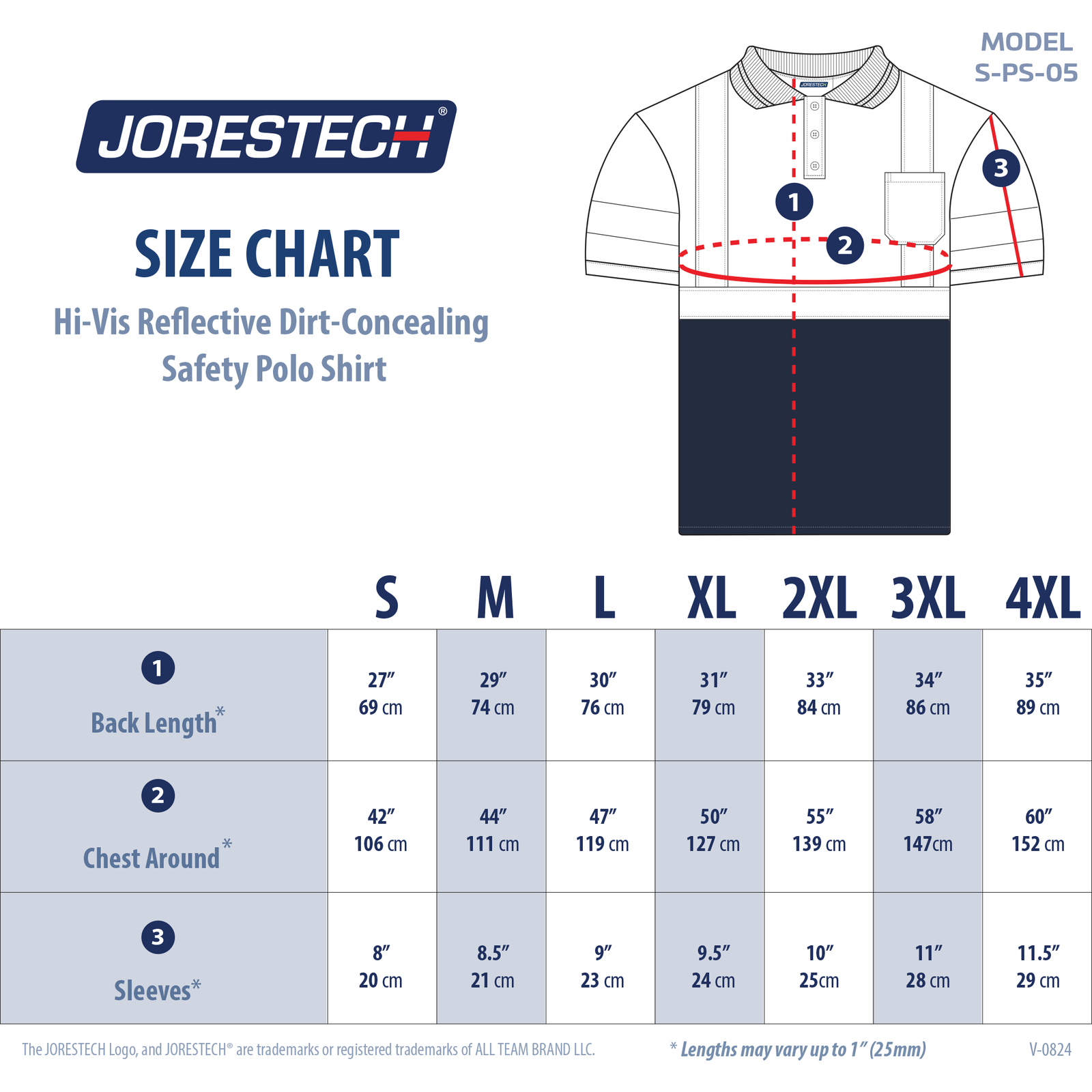 Hi-Vis Reflective Dirt-Concealing Class 3 Safety Polo Shirt