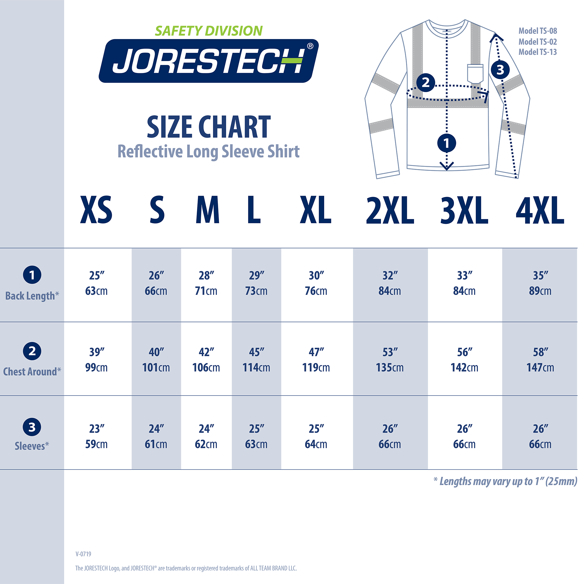 Jorestech Hi Vis Long Sleeve Reflective Safety Shirt – ANSI Class 3 Compliant