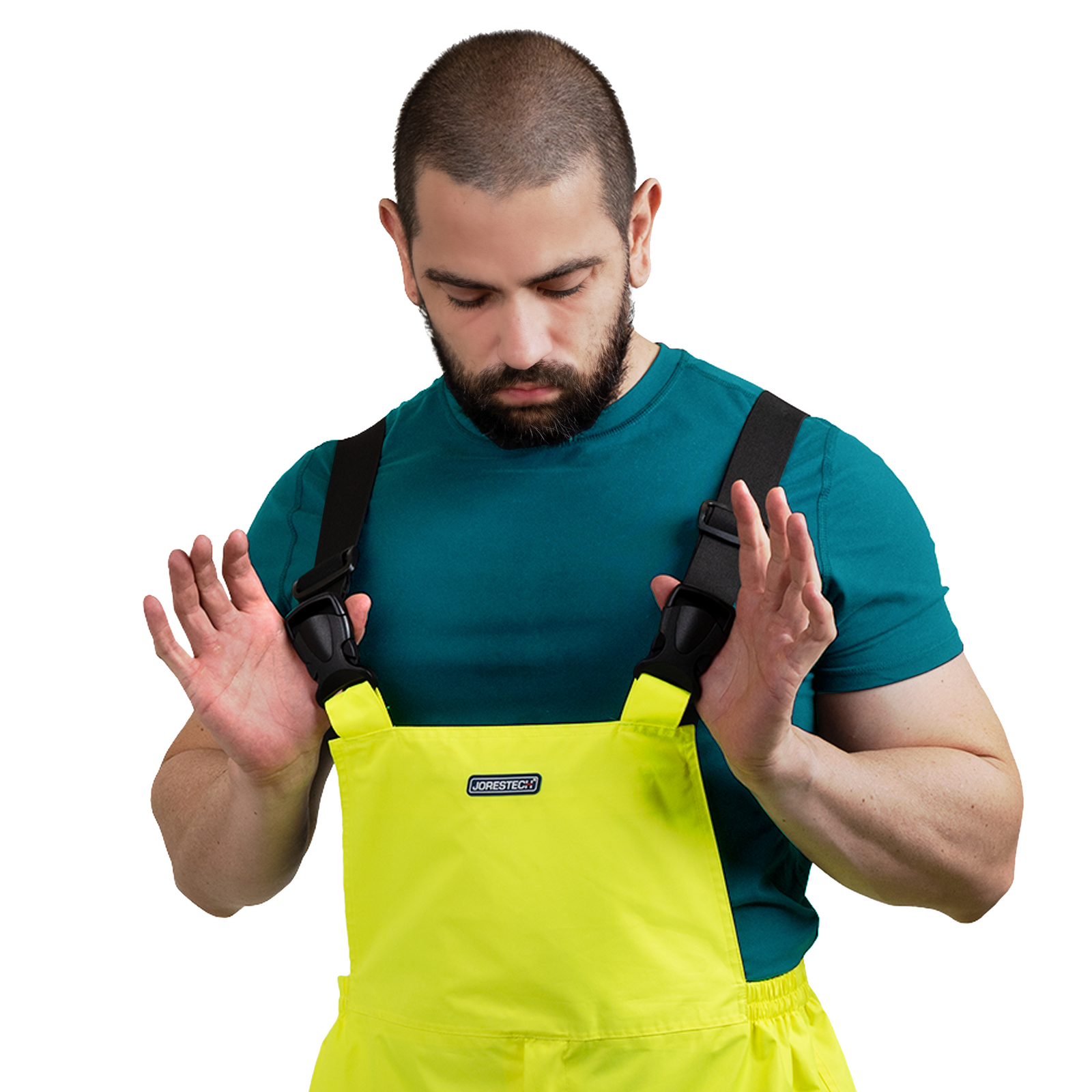 High Visibility Waterproof Safety Overall Pants with Reflective Stripes