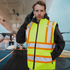 Hi-Vis X-Back Reversible Insulated Safety Vest with Reflective Strips