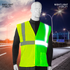 Hi-Vis Yellow Mesh Tearaway Safety Vest with 2” Reflective Strips and Pocket