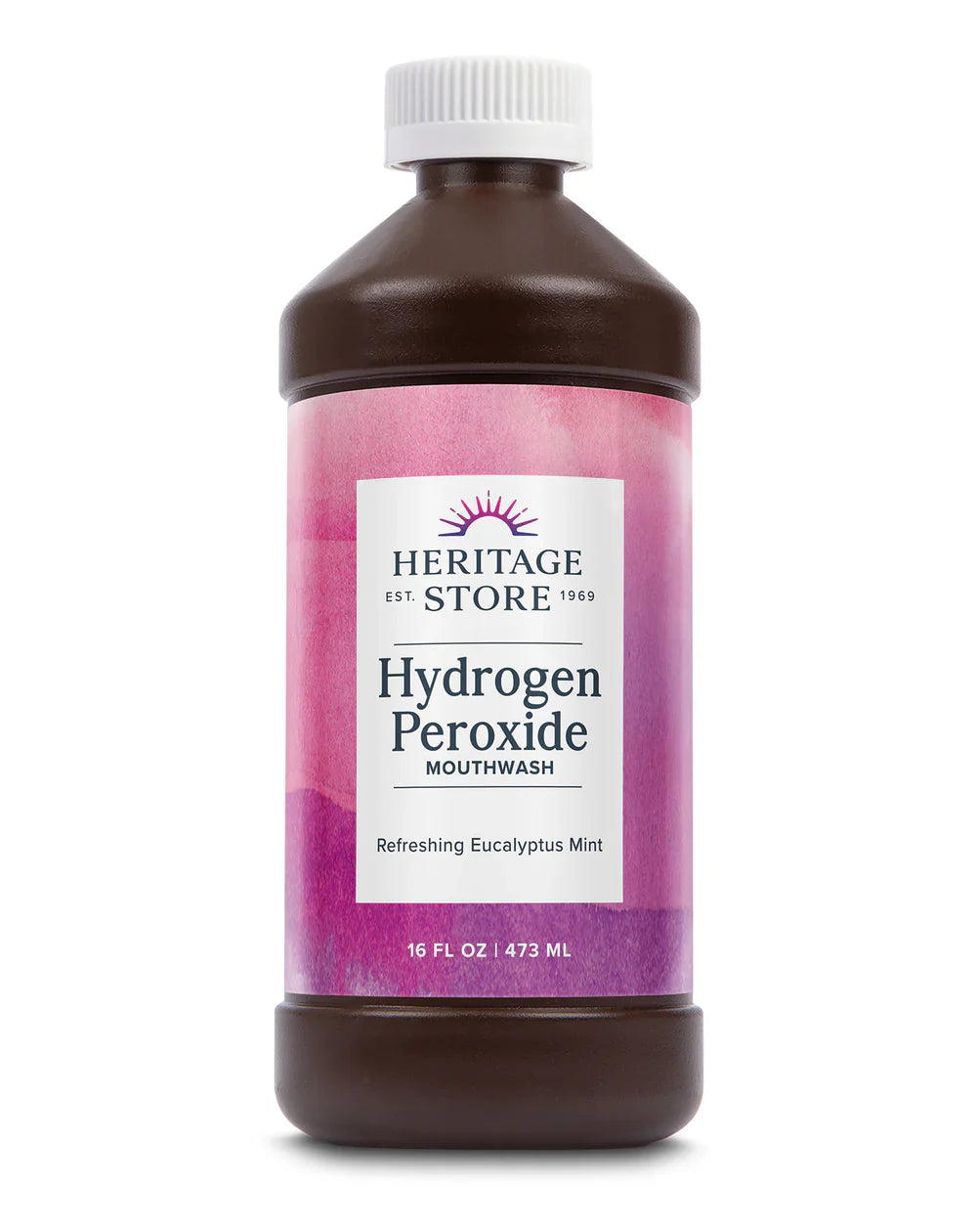 Enjuague bucal con peróxido de hidrógeno Heritage Products HPM (paquete de 16 onzas líquidas)
