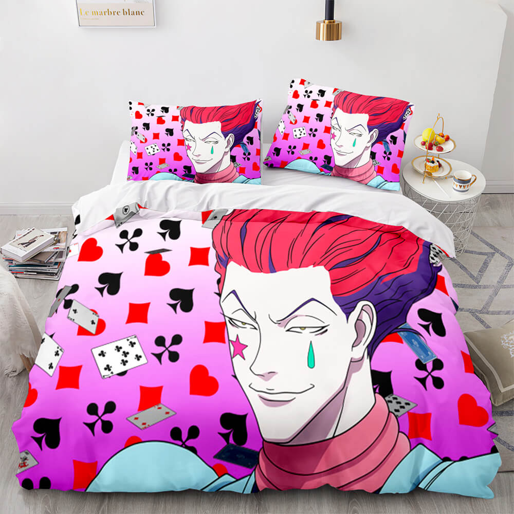Juego de cama HUNTER×HUNTER, funda de edredón para cosplay sin relleno