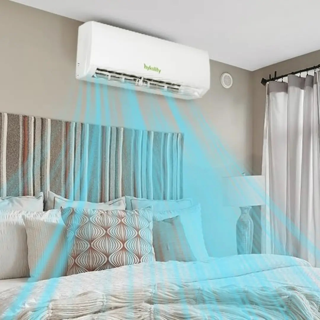 Wifi Enabled 12,000 BTU Mini Split Air Conditioner & Heater, 19 SEER2 115V Split AC Unit Ductless Inverter System with Heat Pump, Installation Kits - Cools Rooms up to 750 Sq.Ft