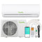 Wifi Enabled 12,000 BTU Mini Split Air Conditioner & Heater, 19 SEER2 115V Split AC Unit Ductless Inverter System with Heat Pump, Installation Kits - Cools Rooms up to 750 Sq.Ft