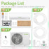 Wifi Enabled 12,000 BTU Mini Split Air Conditioner & Heater, 19 SEER2 115V Split AC Unit Ductless Inverter System with Heat Pump, Installation Kits - Cools Rooms up to 750 Sq.Ft