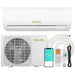 Wifi Enabled 9,000 BTU Mini Split Air Conditioner & Heater, 19 SEER2 115V Split AC Unit Ductless Inverter System with Heat Pump, Installation Kits - Cools Rooms up to 450 Sq.Ft