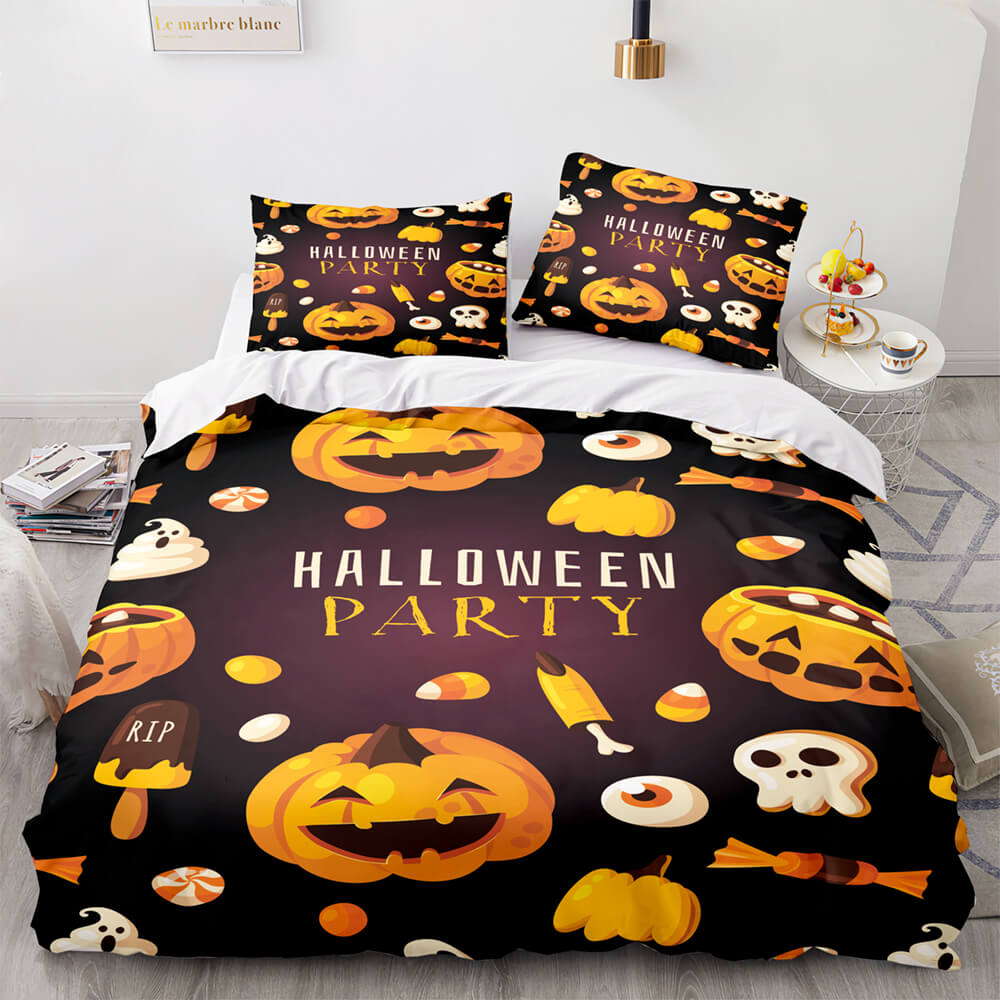Halloween Decor Bedding Set Quilt Cover Room Decoration