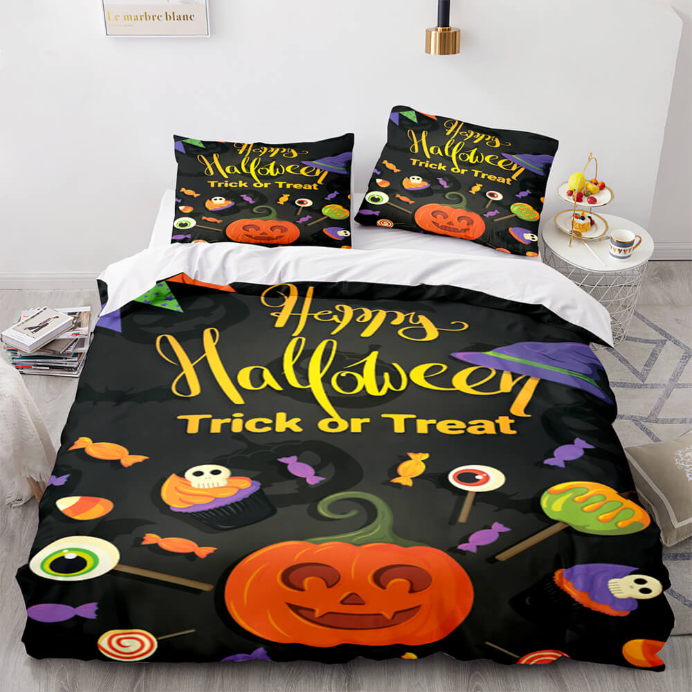 Halloween Decor Bedding Set Quilt Cover Room Decoration