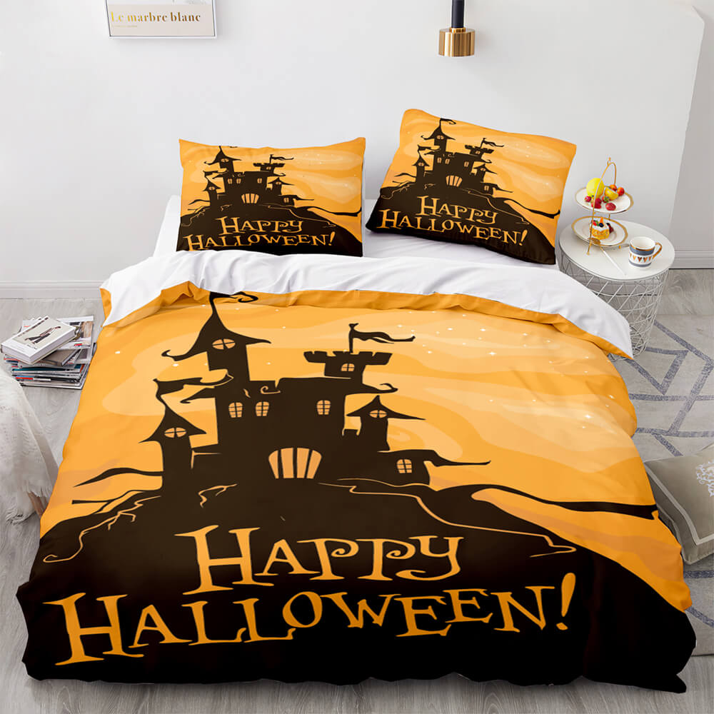 Halloween Decor Bedding Set Quilt Cover Room Decoration