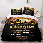 Halloween Decor Bedding Set Quilt Cover Room Decoration