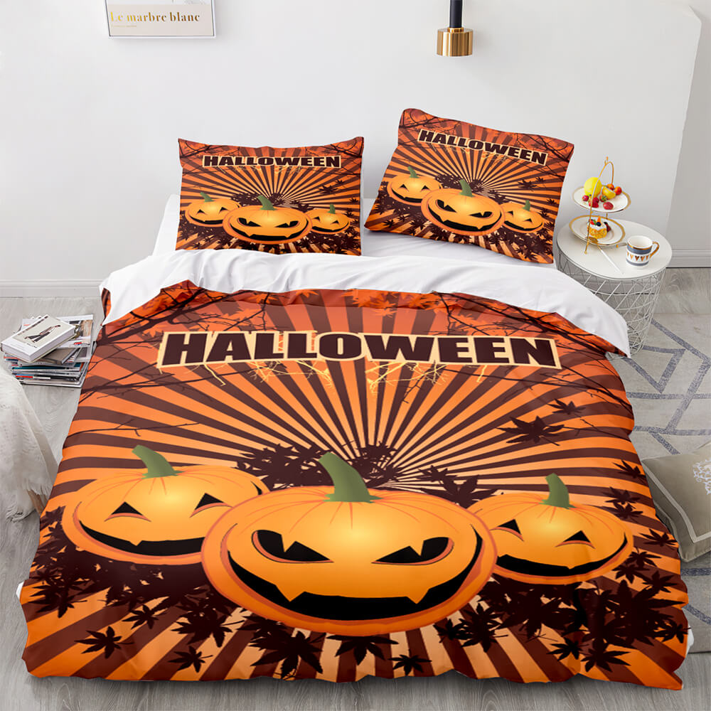 Halloween Decor Bedding Set Quilt Cover Room Decoration