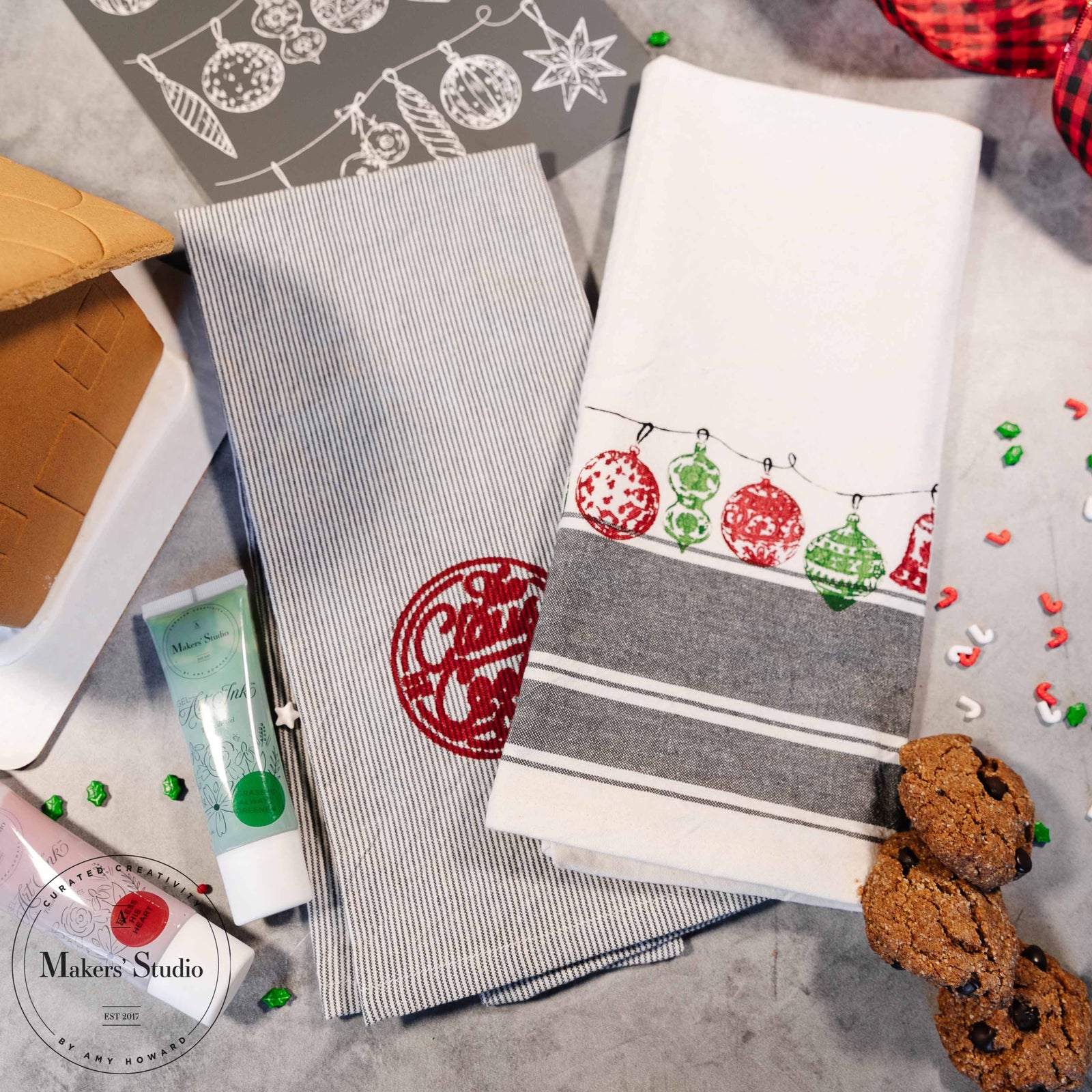 Hang the Ornaments - Mesh Stencil 8.5x11