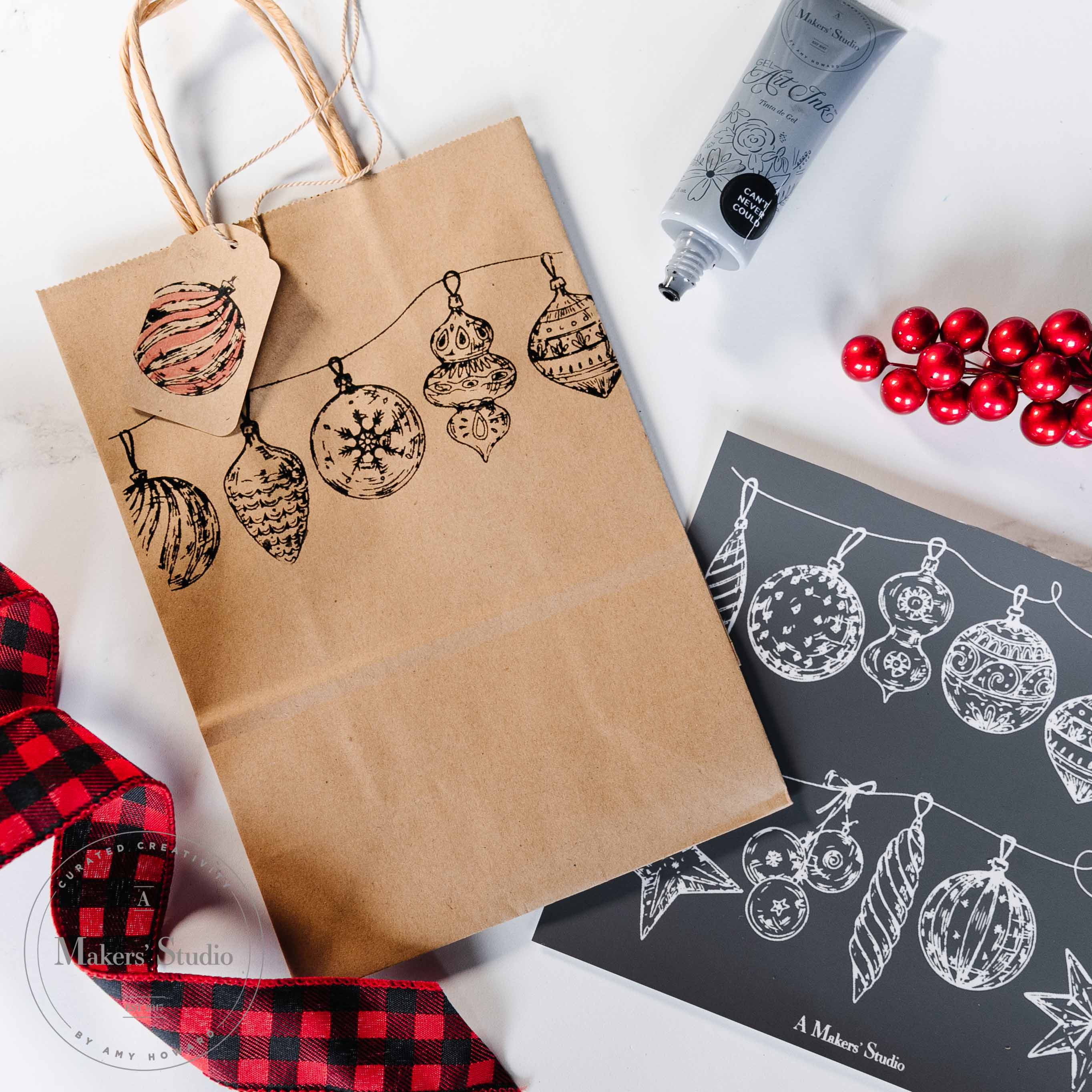 Hang the Ornaments - Mesh Stencil 8.5x11