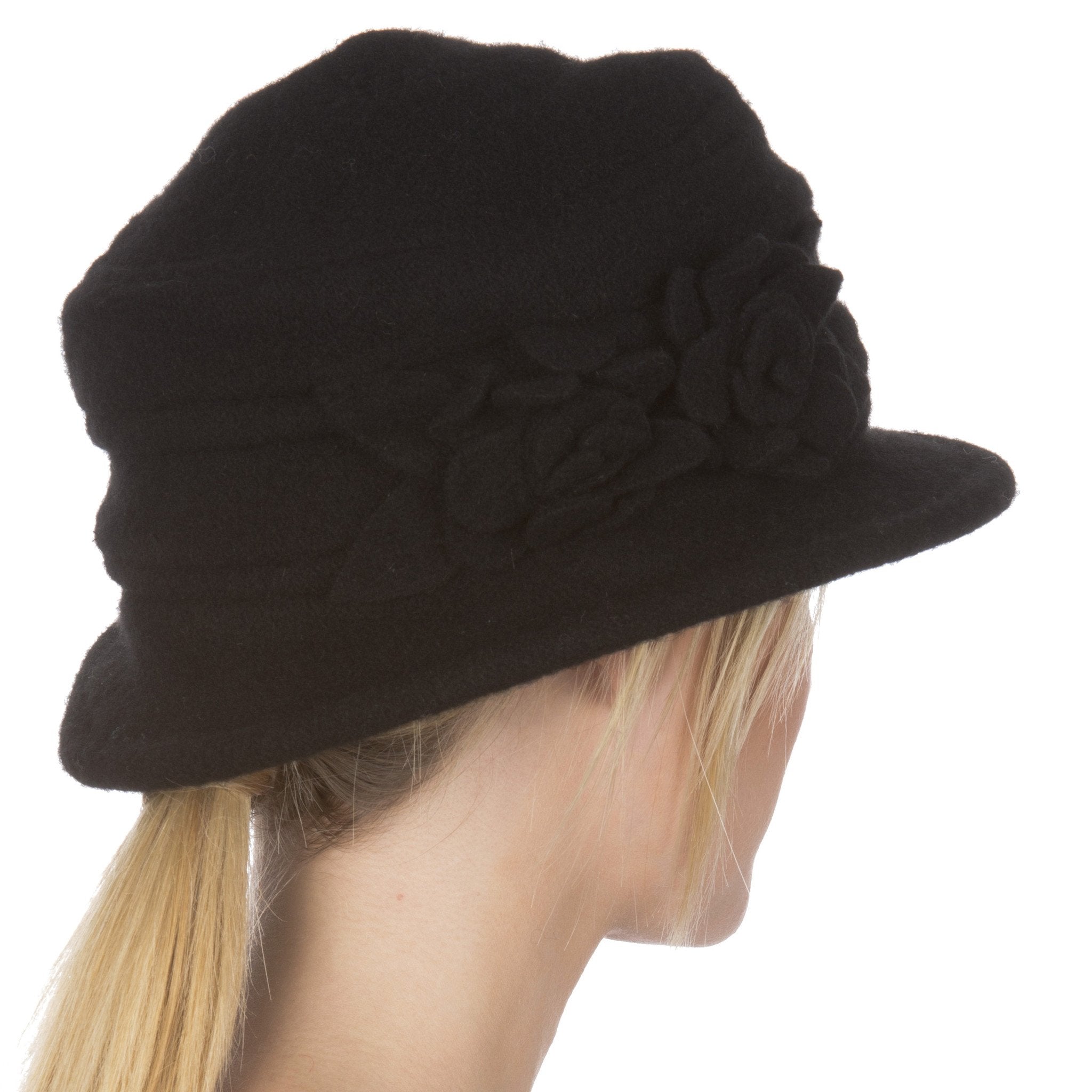 Sakkas Gorro de lana con flores Begonia