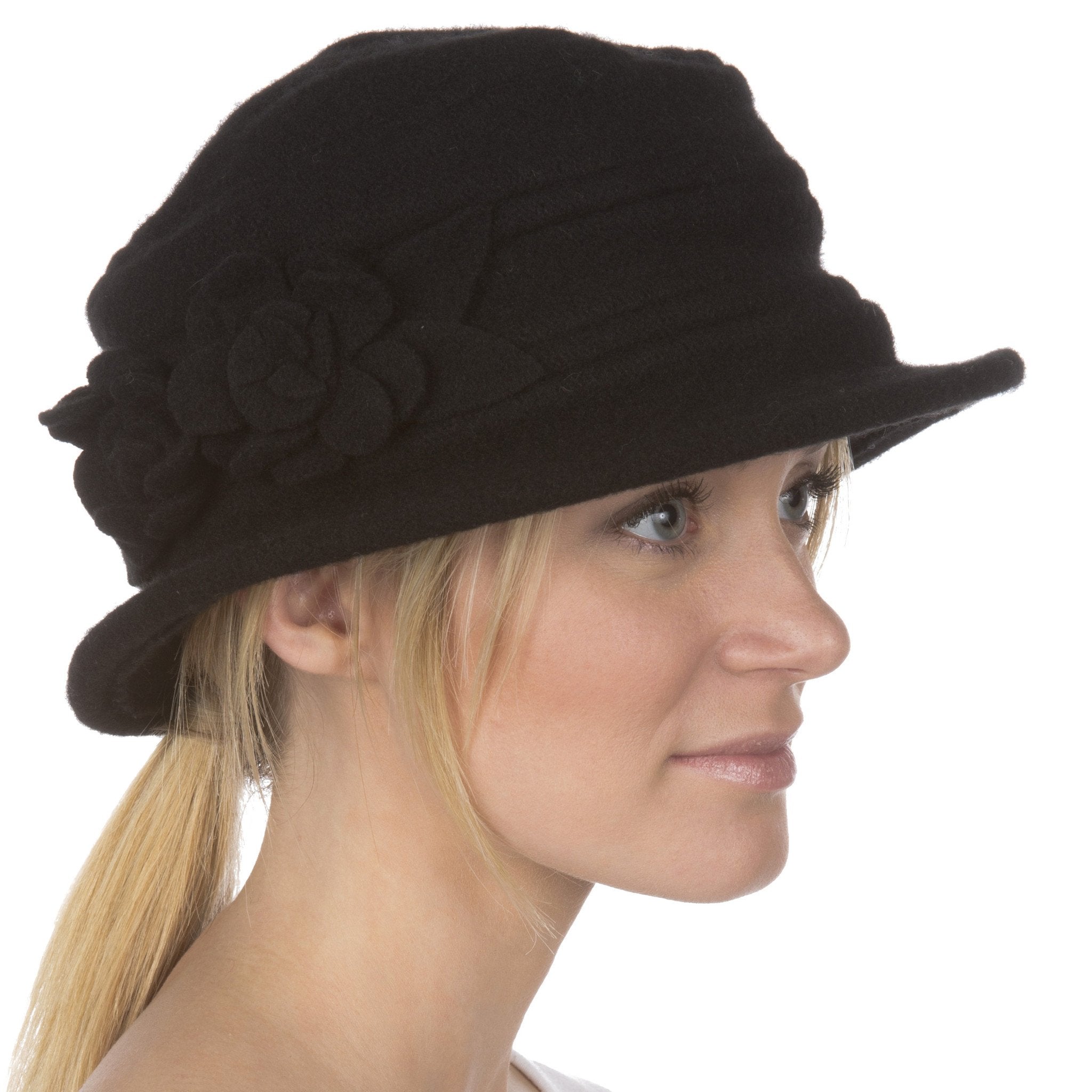 Sakkas Gorro de lana con flores Begonia