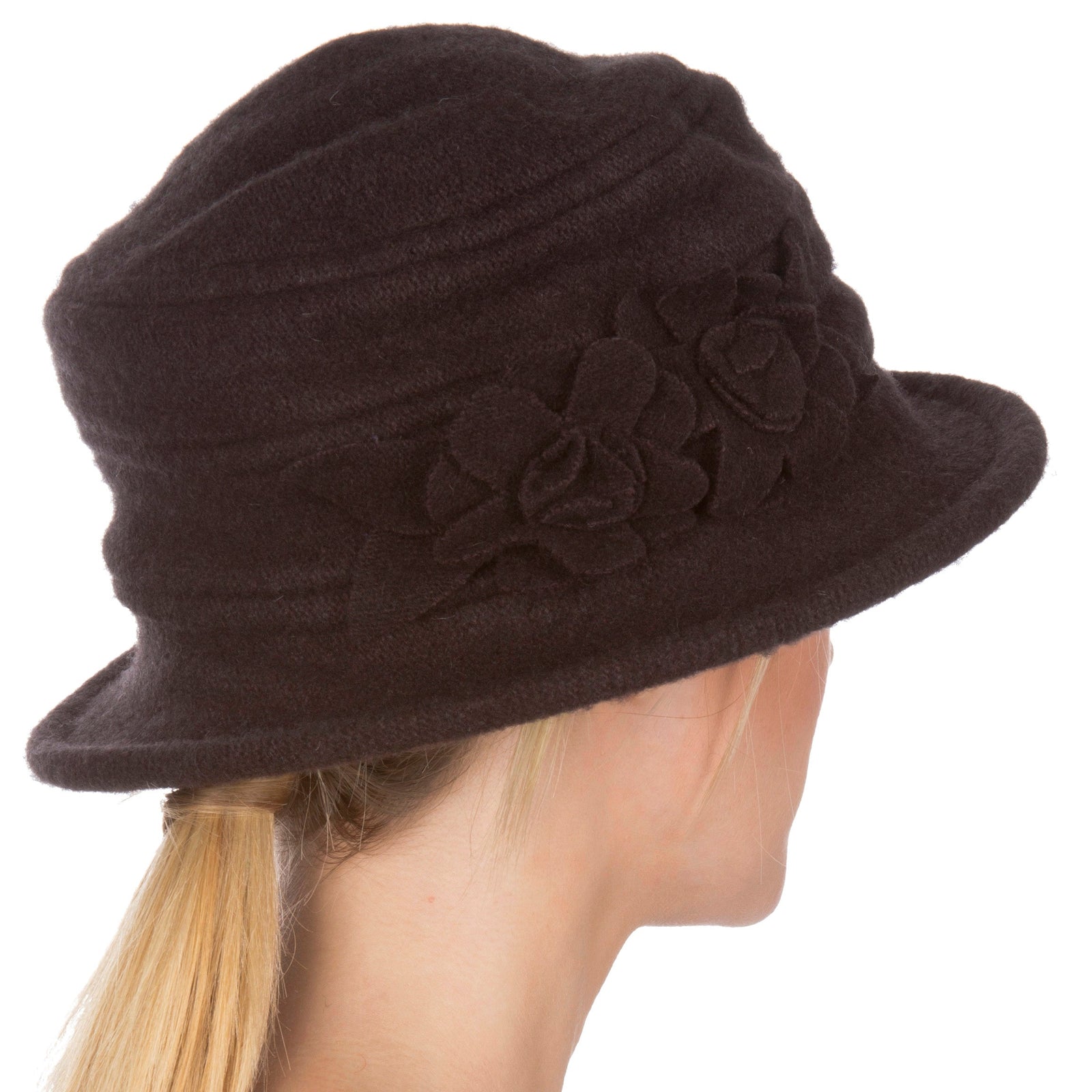 Sakkas Gorro de lana con flores Begonia
