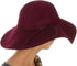 Sombrero flexible plegable de ala ancha Sakkas para mujer, 100 % lana