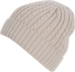 Gorro/gorro de invierno de punto con cable de color liso de Sakkas