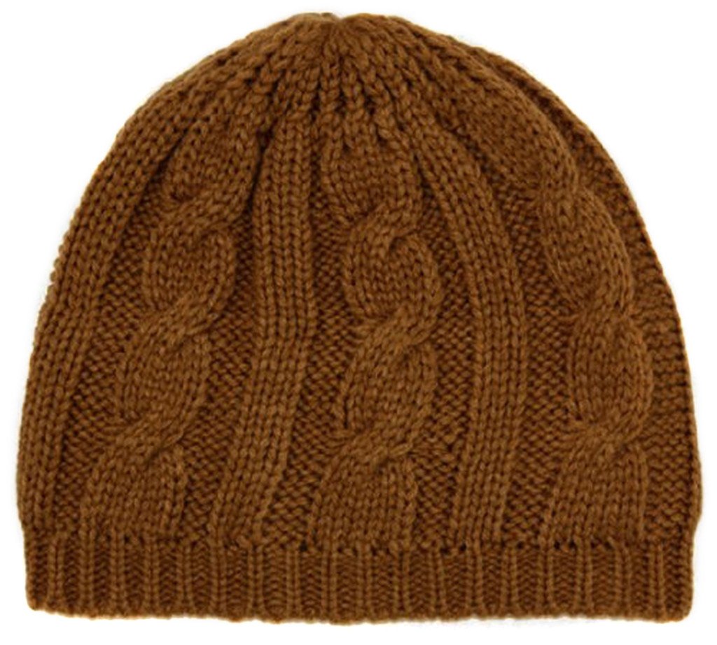 Gorro/gorro de invierno de punto con cable de color liso de Sakkas