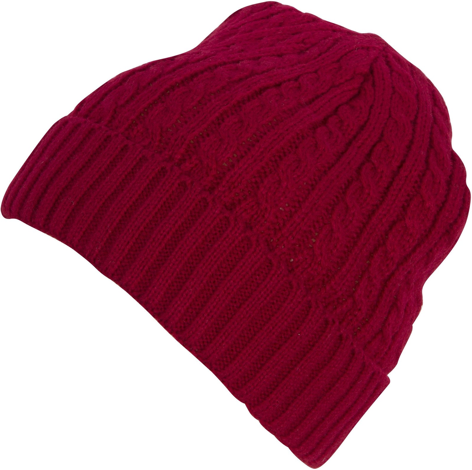 Gorro/gorro de invierno de punto con cable de color liso de Sakkas