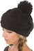 Sakkas Cable Knit Pom Pom Thick Slouch Hat