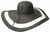 Sombrero de paja Sakkas con ala flexible extra ancha y rayas en contraste para mujer con protección solar UPF 50+
