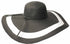 Sombrero de paja Sakkas con ala flexible extra ancha y rayas en contraste para mujer con protección solar UPF 50+