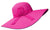 Sombrero flexible de ala ancha Sakkas para mujer, 100 % paja de papel con detalle floral y UPF 50+