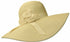 Sombrero flexible de ala ancha Sakkas para mujer, 100 % paja de papel con detalle floral y UPF 50+