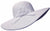 Sombrero flexible de ala ancha Sakkas para mujer, 100 % paja de papel con detalle floral y UPF 50+