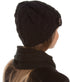 Conjunto de gorro, bufanda y visera de punto con cable y botón para mujer de Sakkas (2 piezas)
