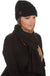 Conjunto de gorro, bufanda y visera de punto con cable y botón para mujer de Sakkas (2 piezas)