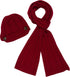 Conjunto de gorro, bufanda y visera de punto con cable y botón para mujer de Sakkas (2 piezas)
