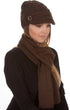 Conjunto de gorro, bufanda y visera de punto con cable y botón para mujer de Sakkas (2 piezas)