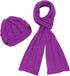 Conjunto de gorro, bufanda y visera de punto con cable y botón para mujer de Sakkas (2 piezas)