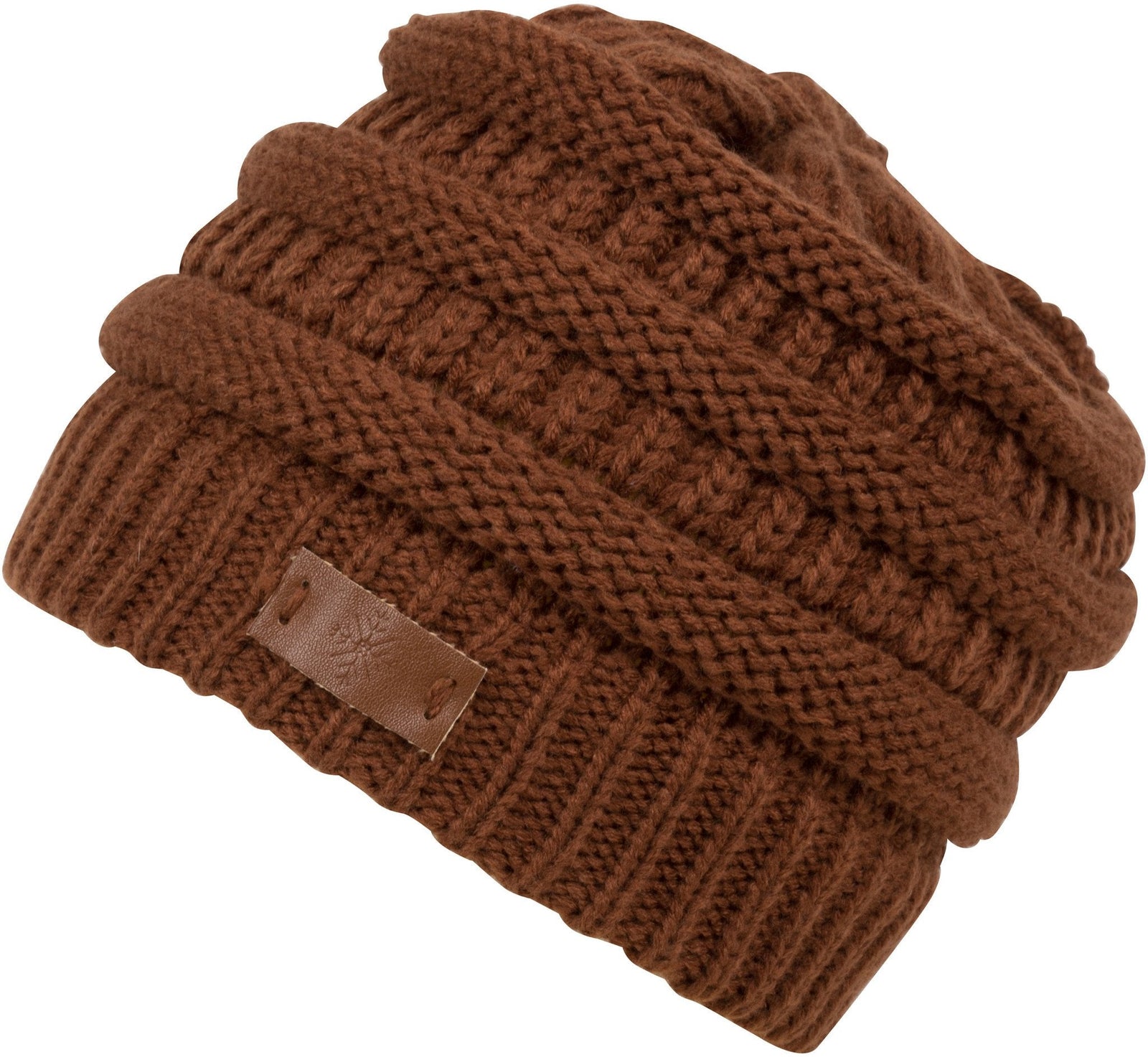 Gorro moderno de punto cable Sakkas Beehive