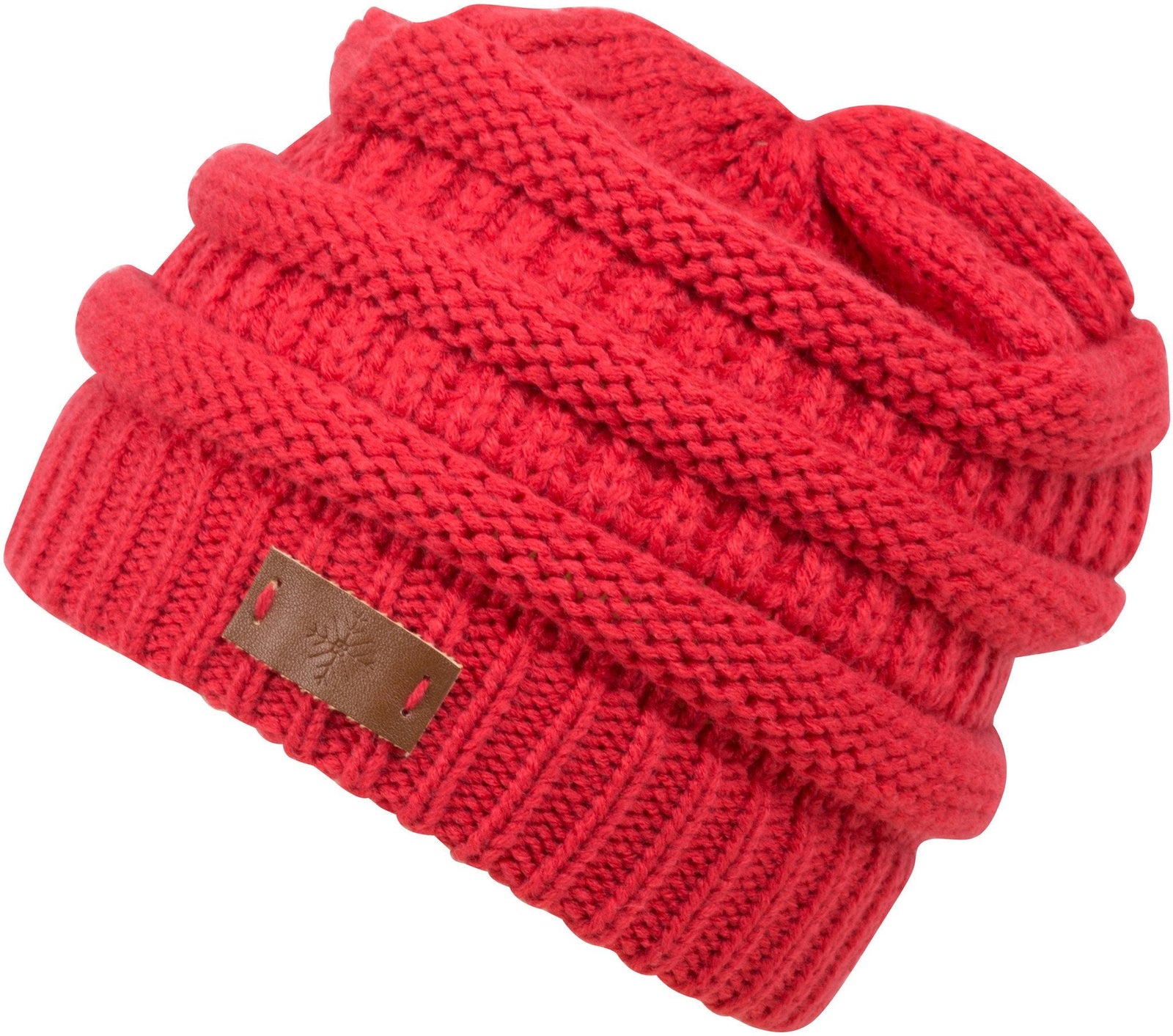 Gorro moderno de punto cable Sakkas Beehive