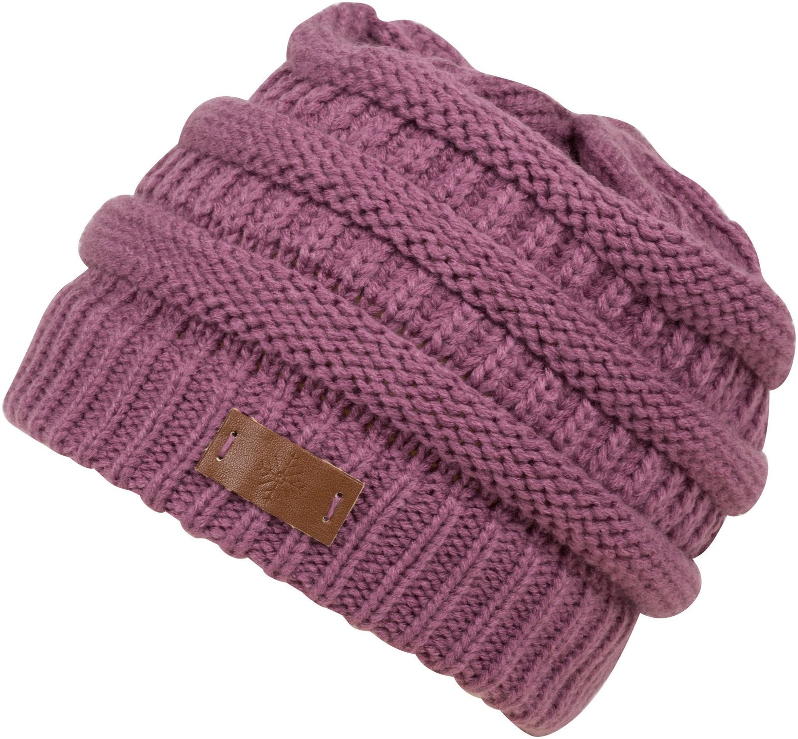 Gorro moderno de punto cable Sakkas Beehive
