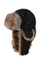 Sakkas - Gorro de aviador unisex de nailon resistente a la intemperie con forro de piel sintética y orejeras para invierno