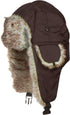 Sakkas - Gorro de aviador unisex de nailon resistente a la intemperie con forro de piel sintética y orejeras para invierno