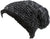 Sakkas Veloce Tall Long Heathered Faux Fur Shearling Lined Unisex Beanie Hat