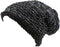 Sakkas Veloce Tall Long Heathered Faux Fur Shearling Lined Unisex Beanie Hat