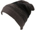Gorro unisex Sakkas Balmn largo, alto, clásico, a rayas, con forro de piel sintética jaspeada