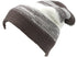 Gorro unisex Sakkas Balmn largo, alto, clásico, a rayas, con forro de piel sintética jaspeada