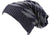 Sakkas Zaye Long Tall Slouchy Diamond Patterned Knit Faux Fur Lined Beanie Hat