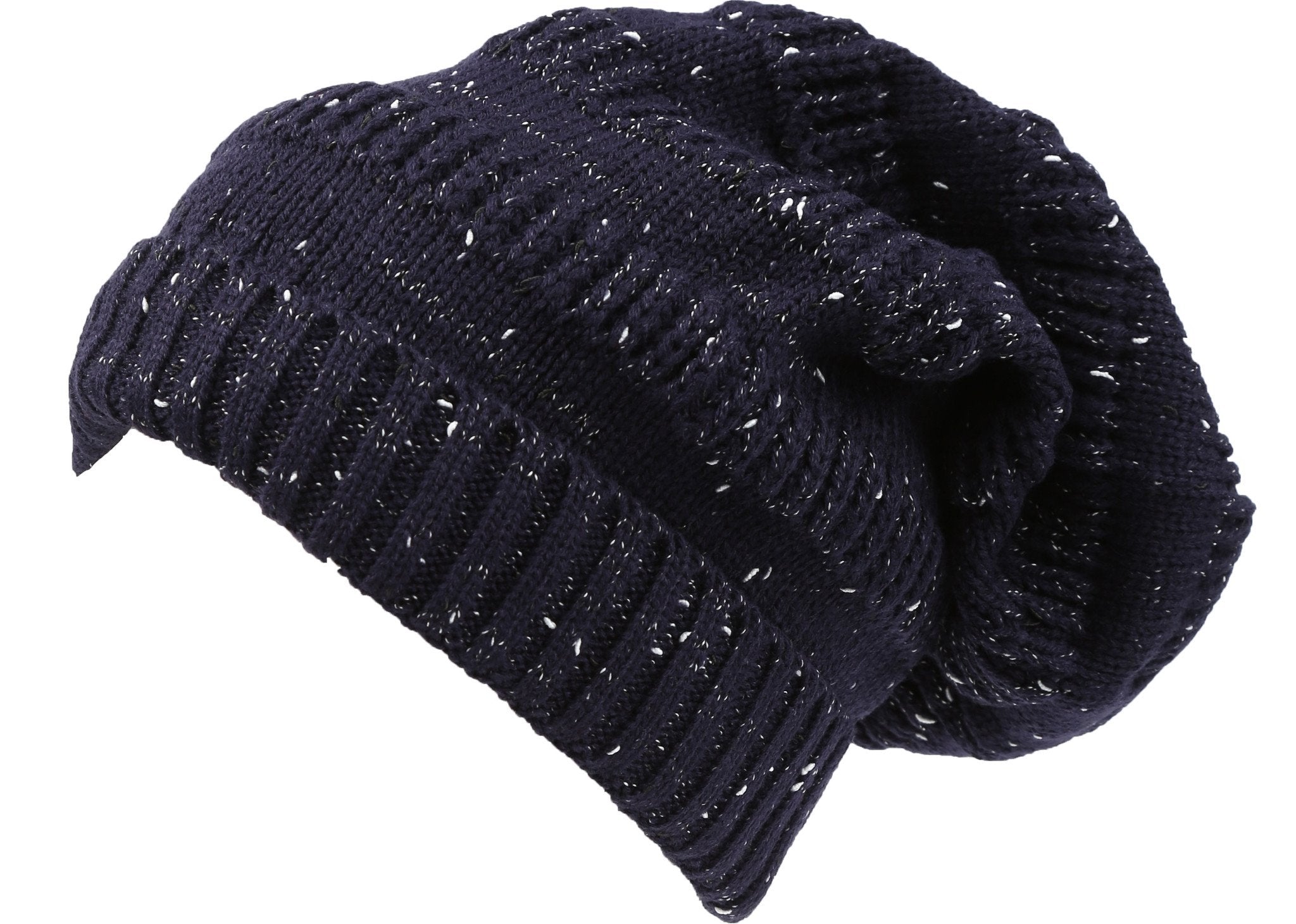 Gorro de pescador unisex de punto liso, holgado, alto y a rayas, de Sakkas Kase