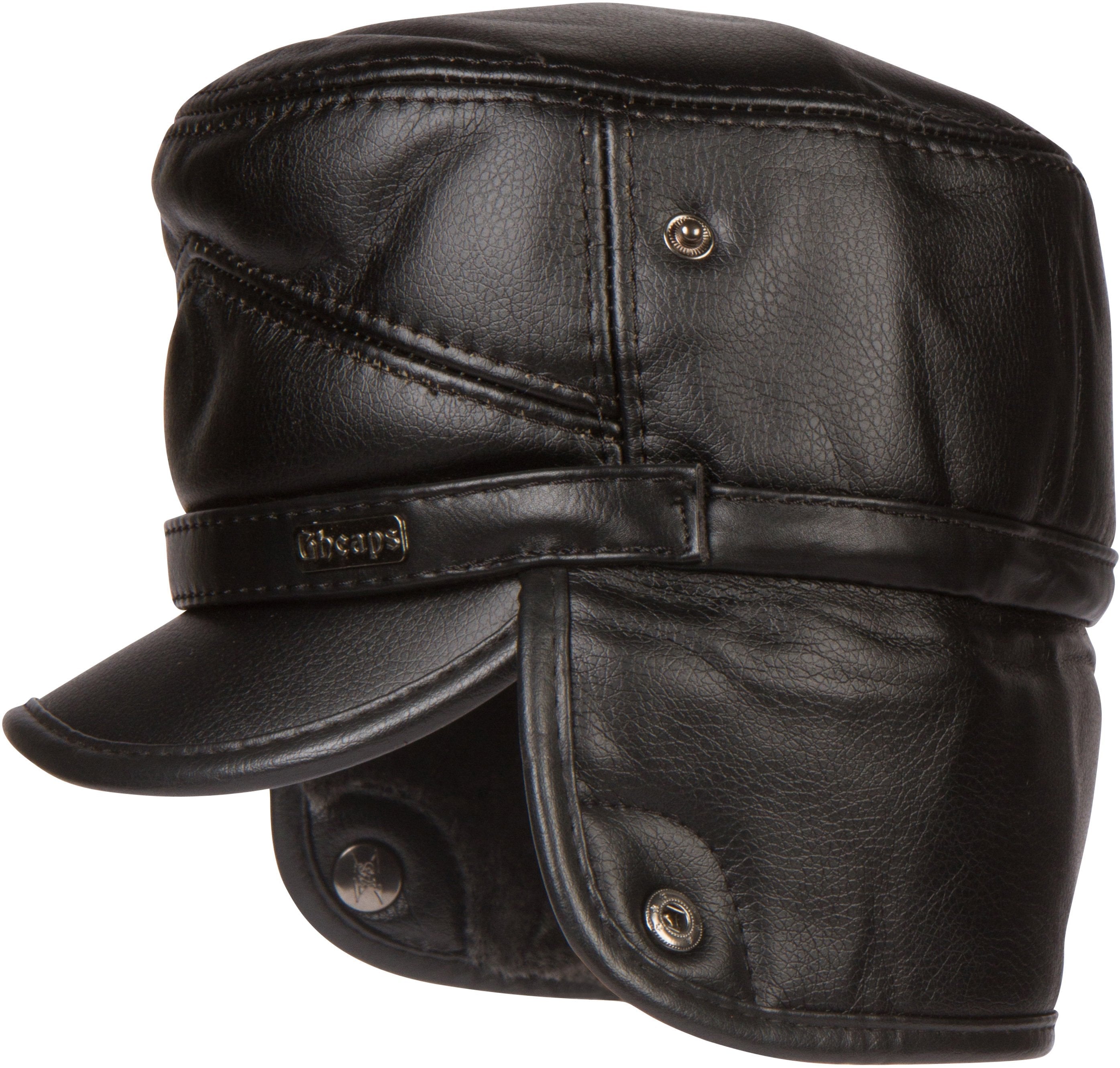 Gorra plana militar cálida Sakkas Eliott, convertible y con forro de piel sintética