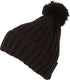 Sakkas Makena - Gorro de invierno unisex con pompón de color liso