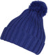 Sakkas Makena - Gorro de invierno unisex con pompón de color liso